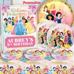 *Disney Princesses PERSONALIZED Party Pack for 10